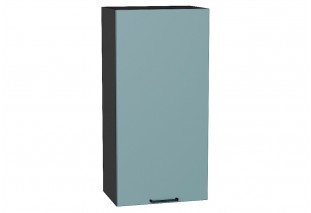 Шкаф верхний с 1-ой дверцей Флэт Grey-green In 2S / Graphite 45 х 31,8 х 92 см