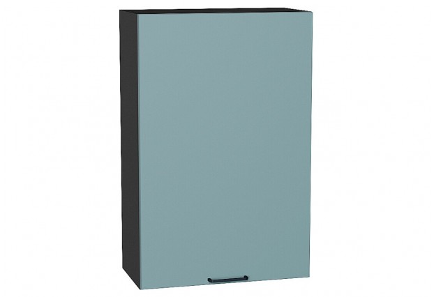 Шкаф верхний с 1-ой дверцей Флэт Grey-green In 2S / Graphite 60 х 31,8 х 92 см