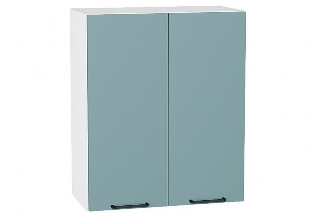Шкаф верхний с 2-мя дверцами Флэт Grey-green In 2S / Белый 60 х 31,8 х 71,6 см