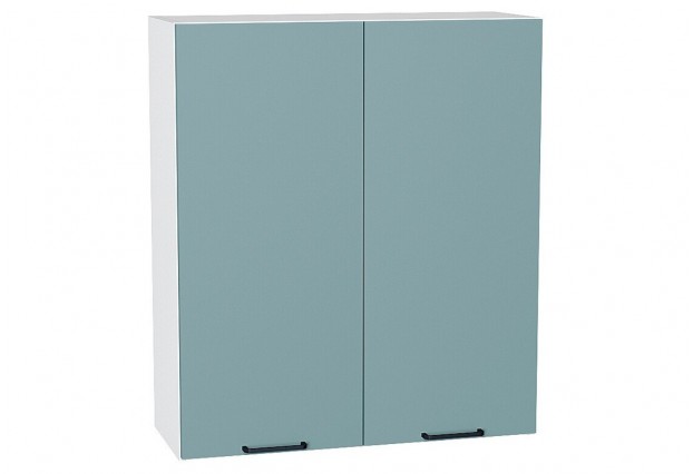 Шкаф верхний с 2-мя дверцами Флэт Grey-green In 2S / Белый 80 х 31,8 х 92 см
