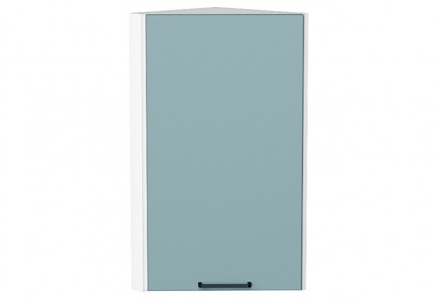 Шкаф верхний торцевой Флэт Grey-green In 2S / Белый 30 х 30,6 х 71,6 см