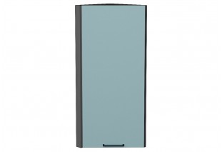 Шкаф верхний торцевой Флэт Grey-green In 2S / Graphite 30 х 30,6 х 92 см