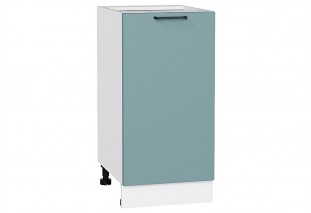 Шкаф нижний с 1-ой дверцей Флэт Grey-green In 2S / Белый 40 х 47,8 х 81,6 см