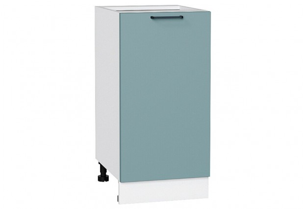 Шкаф нижний с 1-ой дверцей Флэт Grey-green In 2S / Белый 40 х 47,8 х 81,6 см