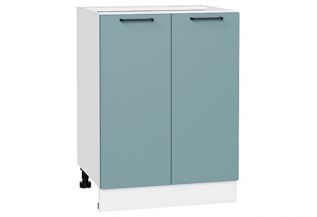 Шкаф нижний с 2-мя дверцами Флэт Grey-green In 2S / Белый 60 х 47,8 х 81,6 см