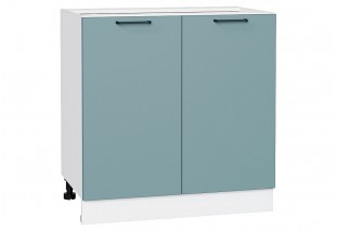 Шкаф нижний с 2-мя дверцами Флэт Grey-green In 2S / Белый 80 х 47,8 х 81,6 см