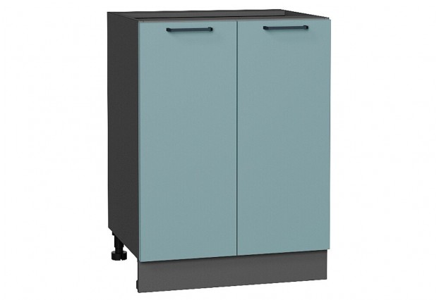 Шкаф нижний с 2-мя дверцами Флэт Grey-green In 2S / Graphite 60 х 47,8 х 81,6 см