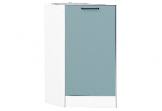 Шкаф нижний торцевой Флэт Grey-green In 2S / Белый 29,6 х 55,2 х 81,6 см