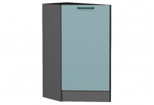 Шкаф нижний торцевой Флэт Grey-green In 2S / Graphite 29,6 х 55,2 х 81,6 см