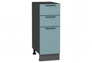 Шкаф нижний с 3-мя ящиками Флэт Grey-green In 2S / Graphite 30 х 47,8 х 81,6 см