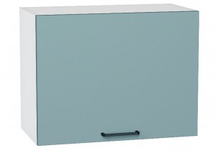 Шкаф верхний горизонтальный Флэт Grey-green In 2S / Белый 60 х 31,8 х 46 см