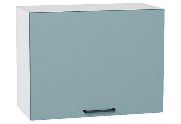 Шкаф верхний горизонтальный Флэт Grey-green In 2S / Белый 60 х 31,8 х 46 см