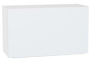 Шкаф верхний горизонтальный Фьюжн Silky White / Белый 80 х 31,8 х 46 см