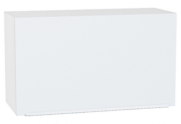 Шкаф верхний горизонтальный Фьюжн Silky White / Белый 80 х 31,8 х 46 см