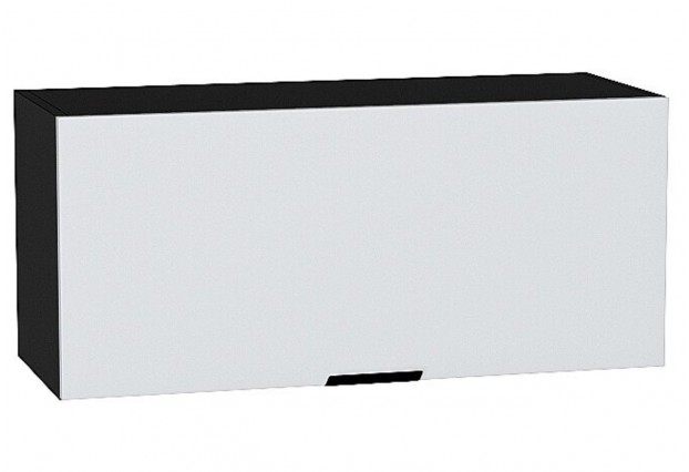 Шкаф верхний горизонтальный Евро Белый / Graphite 80 х 31,8 х 35,8 см