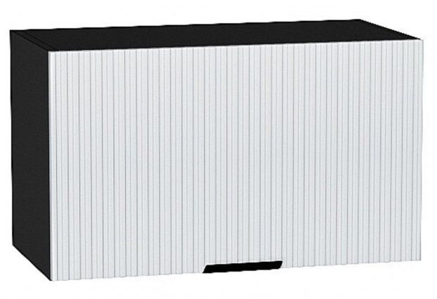Шкаф верхний горизонтальный Евро Лайн Белый / Graphite 60 х 31,8 х 35,8 см