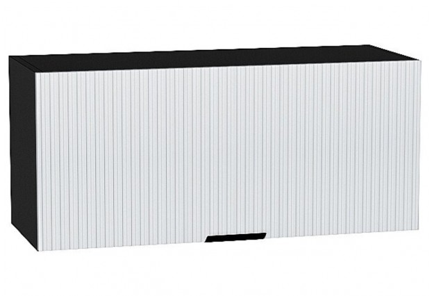 Шкаф верхний горизонтальный Евро Лайн Белый / Graphite 80 х 31,8 х 35,8 см