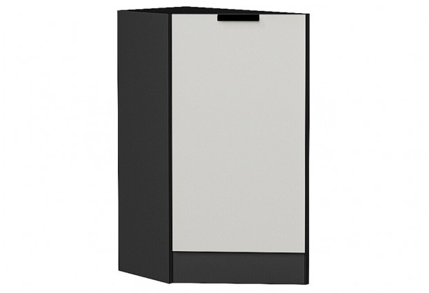 Шкаф нижний торцевой Евро Агат / Graphite 29,6 х 55,2 х 81,6 см
