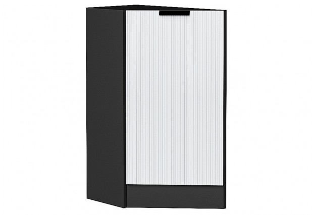 Шкаф нижний торцевой Евро Лайн Белый / Graphite 29,6 х 55,2 х 81,6 см