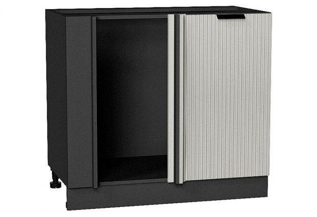 Шкаф нижний угловой Евро Лайн Агат / Graphite 89 х 47,8 х 81,6 см