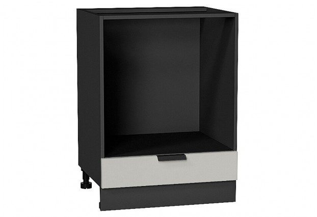 Шкаф нижний под духовку Евро Агат / Graphite 60 х 47,4 х 81,6 см
