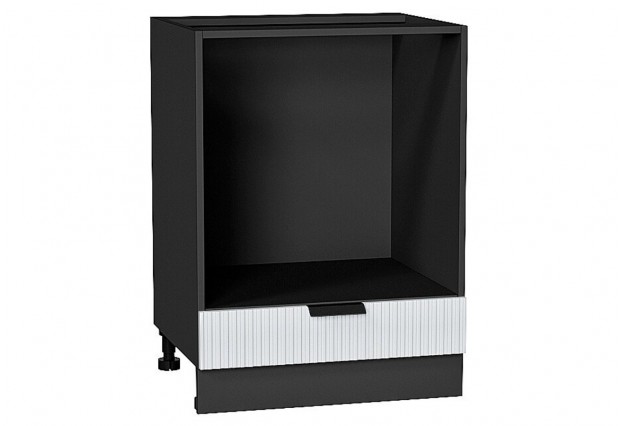 Шкаф нижний под духовку Евро Лайн Белый / Graphite 60 х 47,4 х 81,6 см