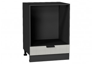 Шкаф нижний под духовку Евро Лайн Агат / Graphite 60 х 47,4 х 81,6 см