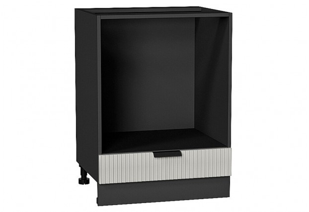 Шкаф нижний под духовку Евро Лайн Агат / Graphite 60 х 47,4 х 81,6 см