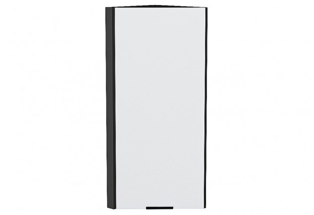 Шкаф верхний торцевой Евро Белый / Graphite 30 х 30,4 х 92 см