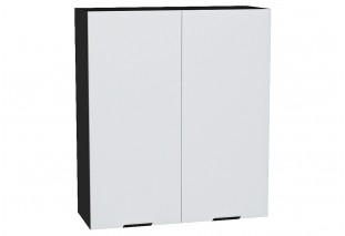 Шкаф верхний с 2-мя дверцами Евро Белый / Graphite 80 х 31,8 х 92 см