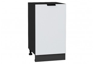 Шкаф нижний с 1-ой дверцей Евро Белый / Graphite 45 х 47,8 х 81,6 см