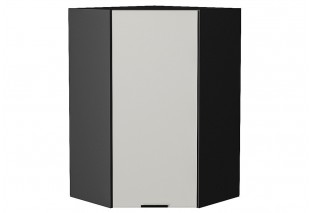 Шкаф верхний угловой Евро Агат / Graphite 60 х 60 х 92 см