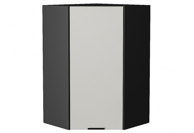 Шкаф верхний угловой Евро Агат / Graphite 60 х 60 х 92 см
