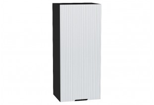 Шкаф верхний с 1-ой дверцей Евро Лайн Белый / Graphite 40 х 31,8 х 92 см
