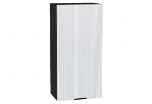 Шкаф верхний с 1-ой дверцей Евро Лайн Белый / Graphite 45 х 31,8 х 92 см