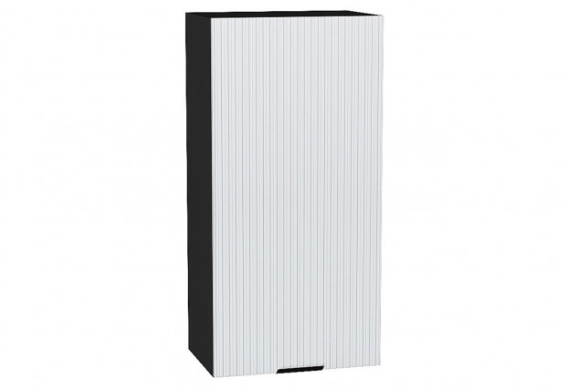 Шкаф верхний с 1-ой дверцей Евро Лайн Белый / Graphite 45 х 31,8 х 92 см