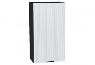 Шкаф верхний с 1-ой дверцей Евро Лайн Белый / Graphite 50 х 31,8 х 92 см