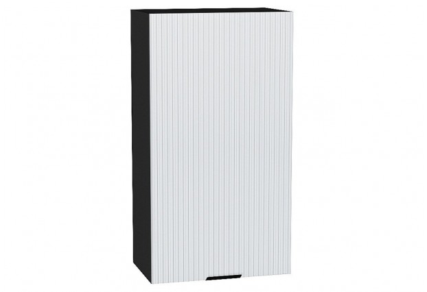 Шкаф верхний с 1-ой дверцей Евро Лайн Белый / Graphite 50 х 31,8 х 92 см