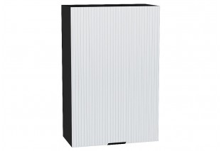 Шкаф верхний с 1-ой дверцей Евро Лайн Белый / Graphite 60 х 31,8 х 92 см