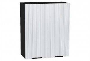 Шкаф верхний с 2-мя дверцами Евро Лайн Белый / Graphite 60 х 31,8 х 71,6 см
