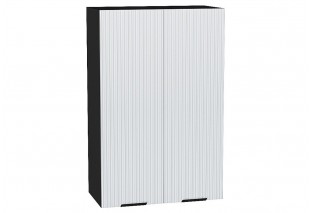 Шкаф верхний с 2-мя дверцами Евро Лайн Белый / Graphite 60 х 31,8 х 92 см