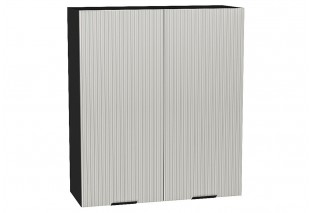 Шкаф верхний с 2-мя дверцами Евро Лайн Агат / Graphite 80 х 31,8 х 92 см