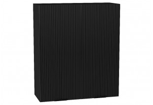 Шкаф верхний с 2-мя дверцами Евро Лайн Антрацит / Graphite 80 х 31,8 х 92 см