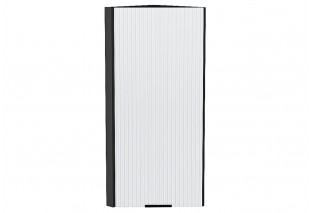 Шкаф верхний торцевой Евро Лайн Белый / Graphite 30 х 30,4 х 92 см