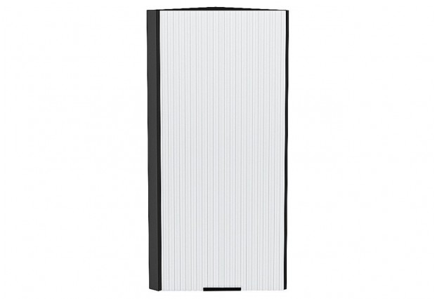 Шкаф верхний торцевой Евро Лайн Белый / Graphite 30 х 30,4 х 92 см