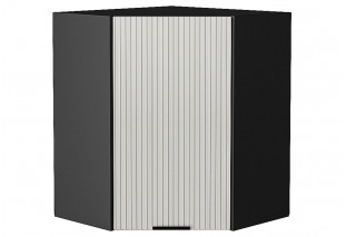 Шкаф верхний угловой Евро Лайн Агат / Graphite 60 х 60 х 71,6 см