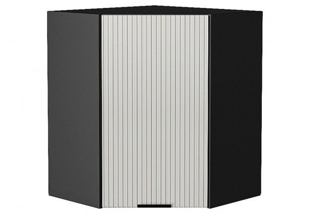 Шкаф верхний угловой Евро Лайн Агат / Graphite 60 х 60 х 71,6 см