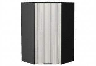 Шкаф верхний угловой Евро Лайн Агат / Graphite 60 х 60 х 92 см