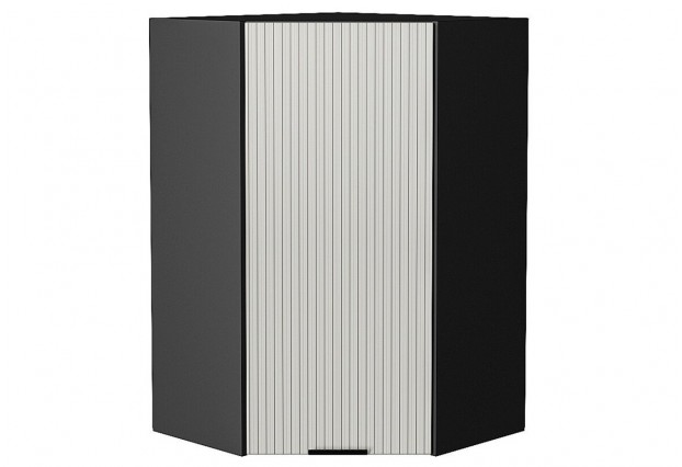 Шкаф верхний угловой Евро Лайн Агат / Graphite 60 х 60 х 92 см
