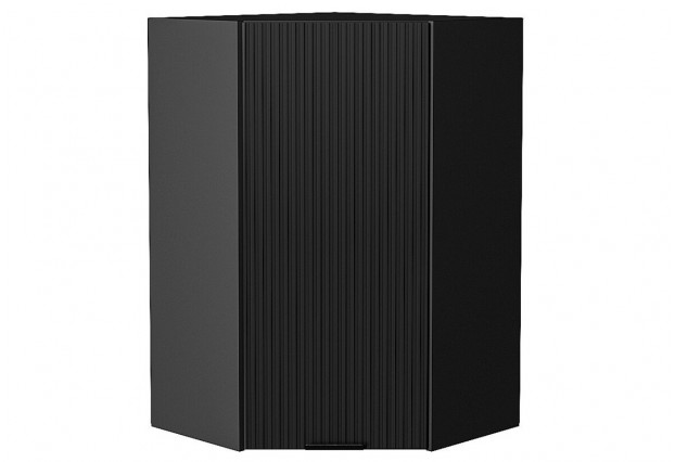 Шкаф верхний угловой Евро Лайн Антрацит / Graphite 60 х 60 х 92 см